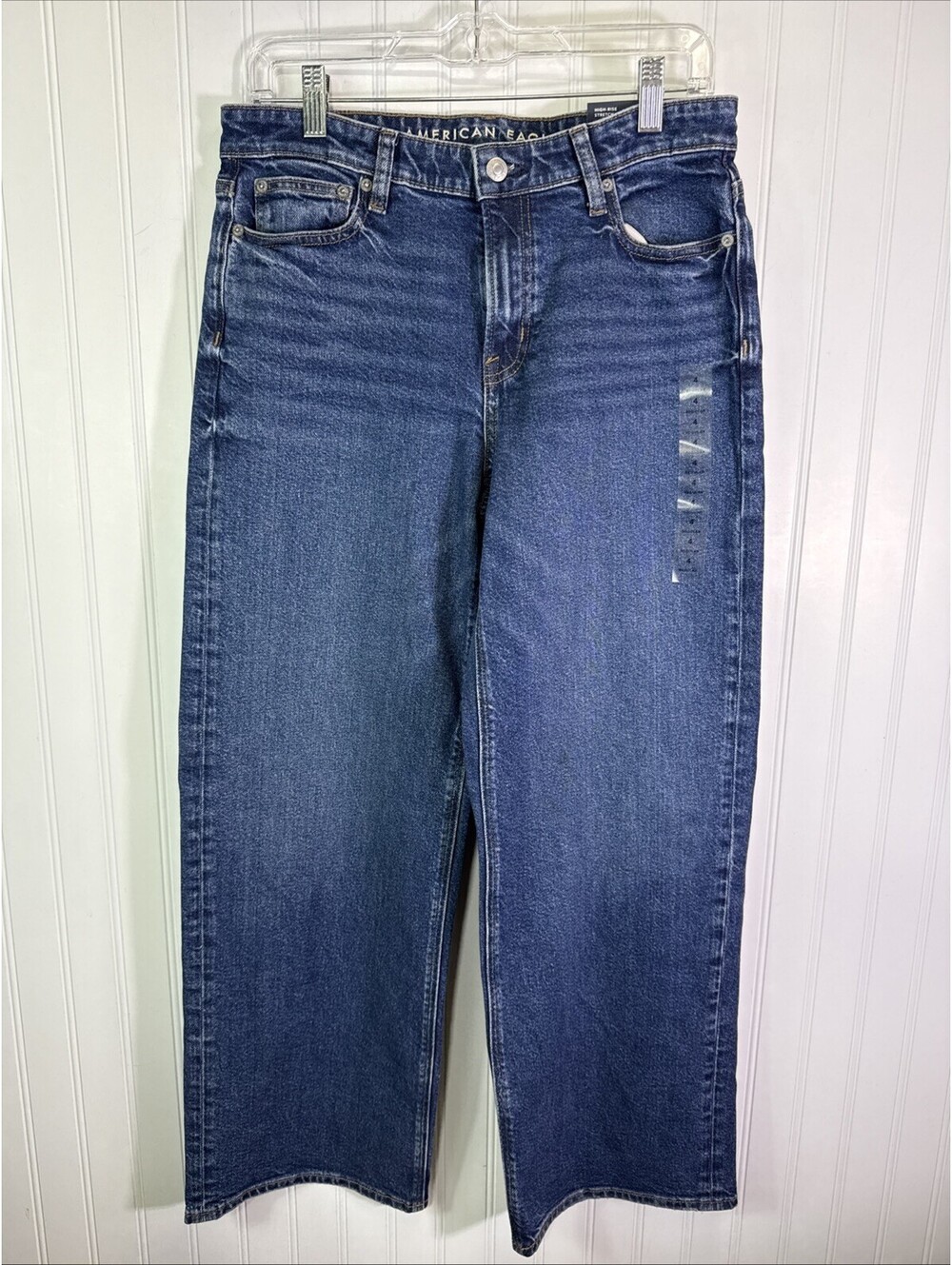American Eagle Stovepipe High-Rise Stretch Darkest Dazzler Jeans 4 Regular 27w